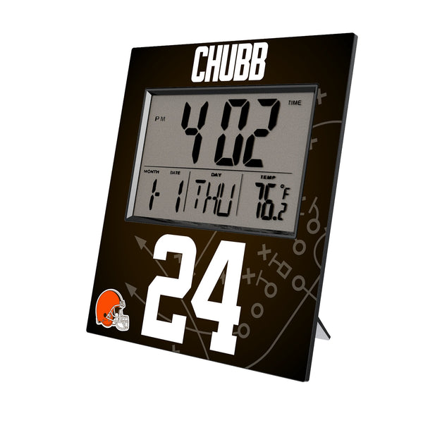 Nick Chubb Cleveland Browns 24 Ready Wall Clock