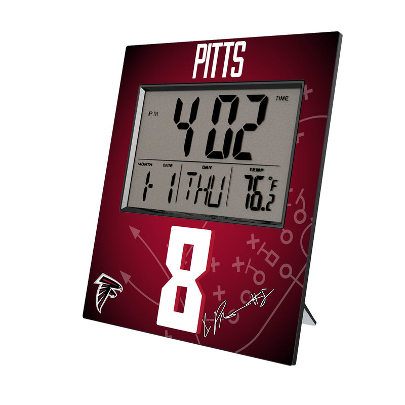 Kyle Pitts Atlanta Falcons 8 Game Tactic Wall Clock