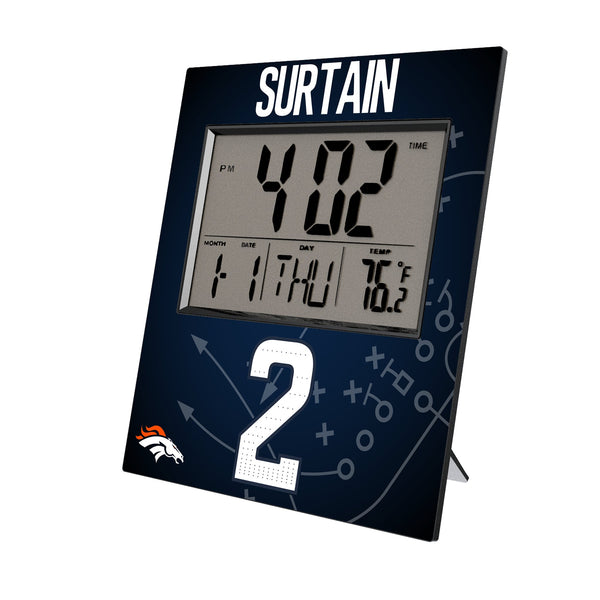 Pat Surtain II Denver Broncos 2 Ready Wall Clock