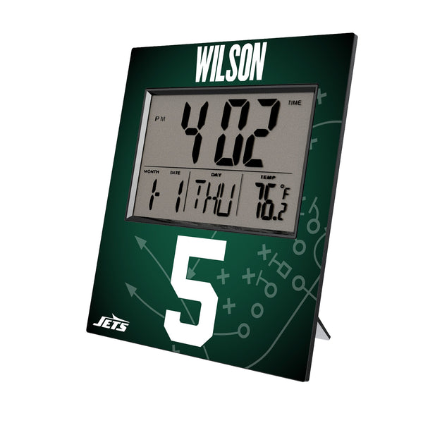 Garrett Wilson New York Jets 5 Game Tactic Wall Clock