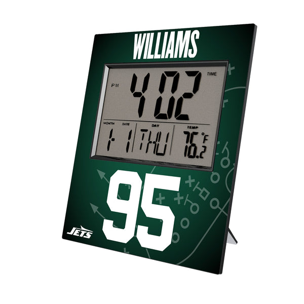 Quinnen Williams New York Jets 95 Ready Wall Clock