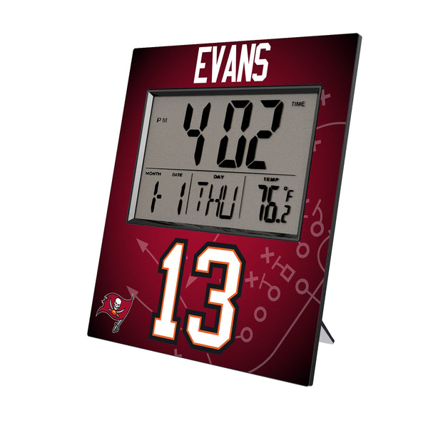 Mike Evans Tampa Bay Buccaneers 13 Game Tactic Wall Clock