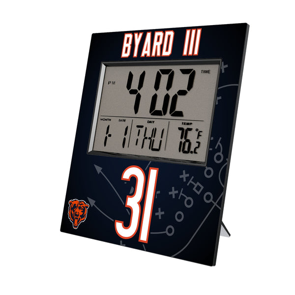 Kevin Byard III Chicago Bears 31 Game Tactic Wall Clock