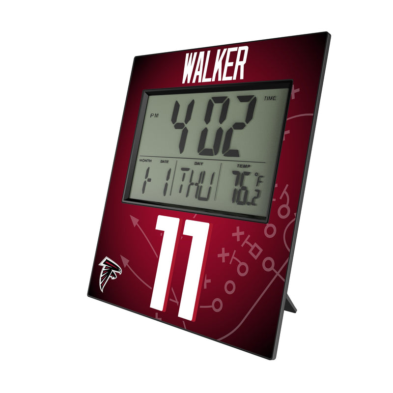 Jalon Walker Atlanta Falcons 11 Game Tactic Wall Clock