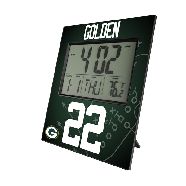 Matthew Golden Green Bay Packers 22 Game Tactic Wall Clock