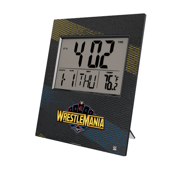 WrestleMania 41 Steel Wall Clock