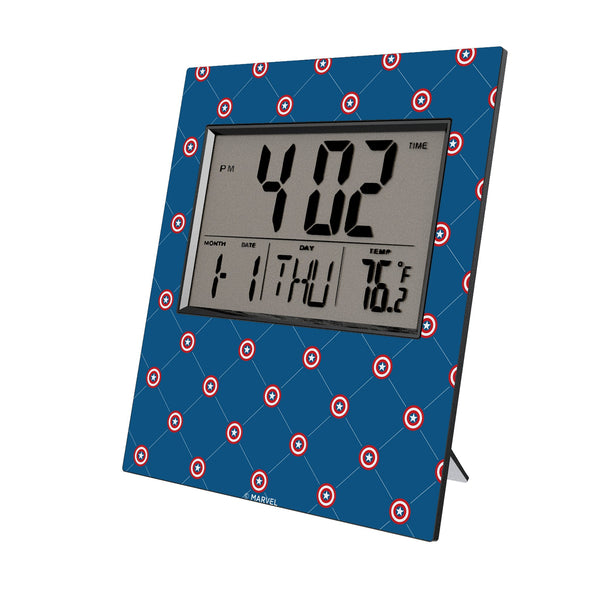 Marvel Avengers Captain America Pattern Wall Clock
