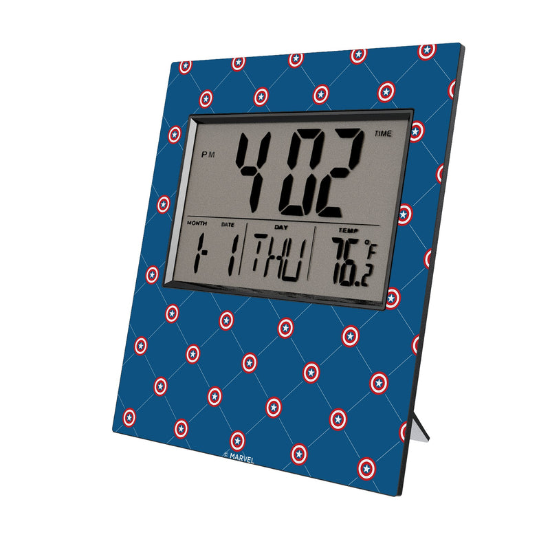 Marvel Avengers Captain America Pattern Wall Clock