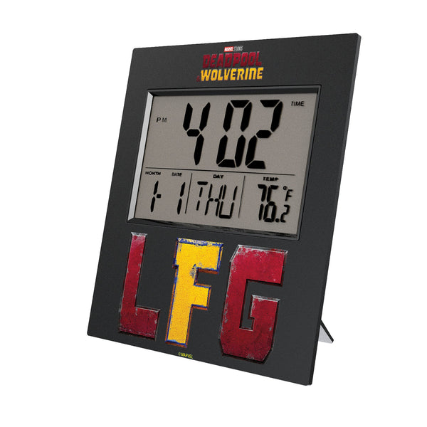 Marvel Deadpool Wolverine Badge Wall Clock