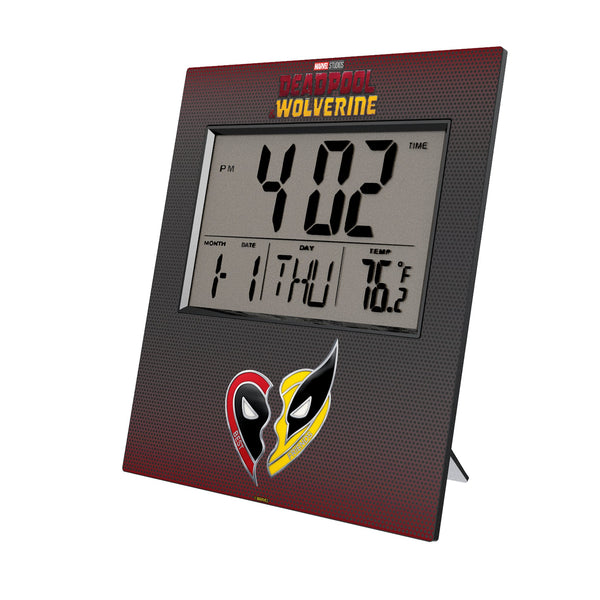 Marvel Deadpool Wolverine Grid Wall Clock