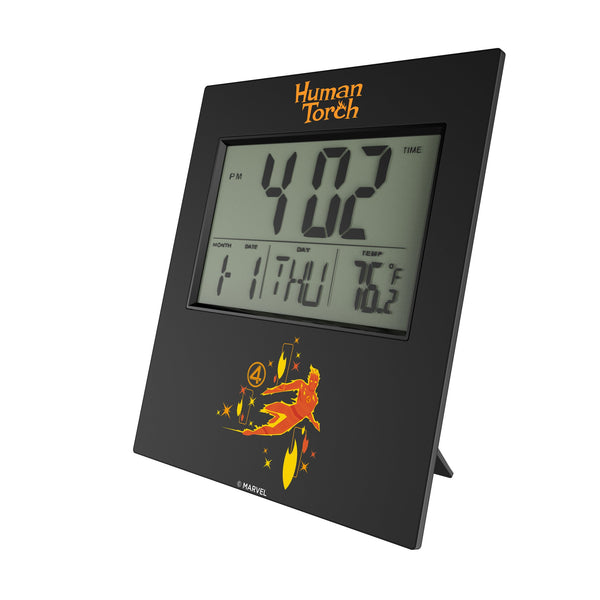 Marvel Human Torch Badge Wall Clock
