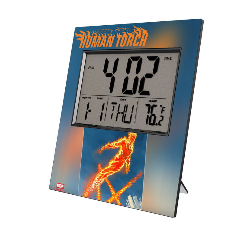 Marvel Human Torch Cover Art Wall Clock