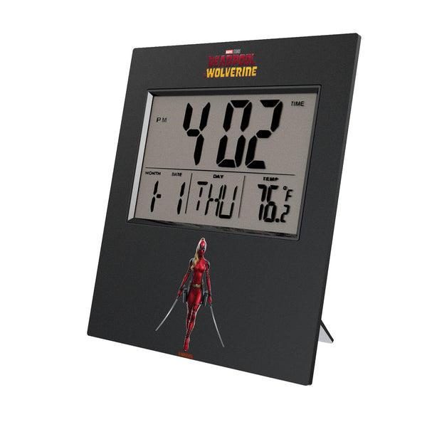 Marvel Ladypool Badge Wall Clock