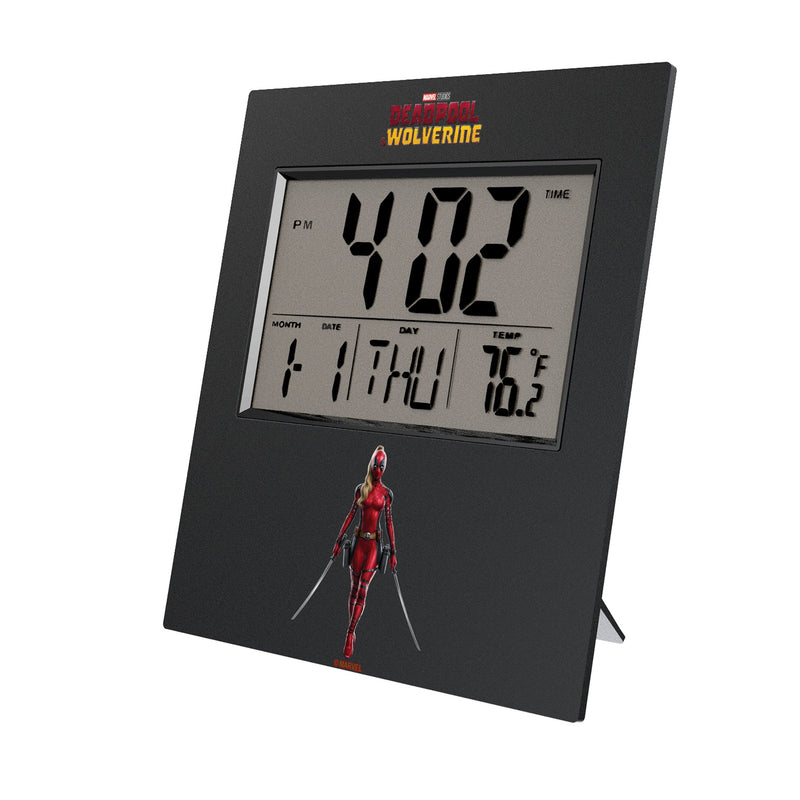 Marvel Ladypool Badge Wall Clock
