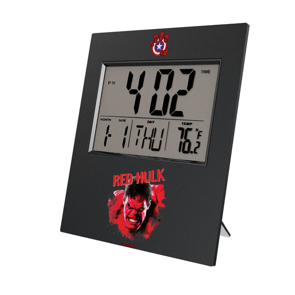 Marvel Avengers Red Hulk Badge Wall Clock