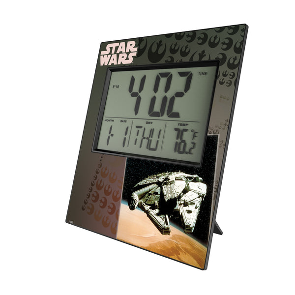 Star Wars Millennium Falcon Portrait Wall Clock