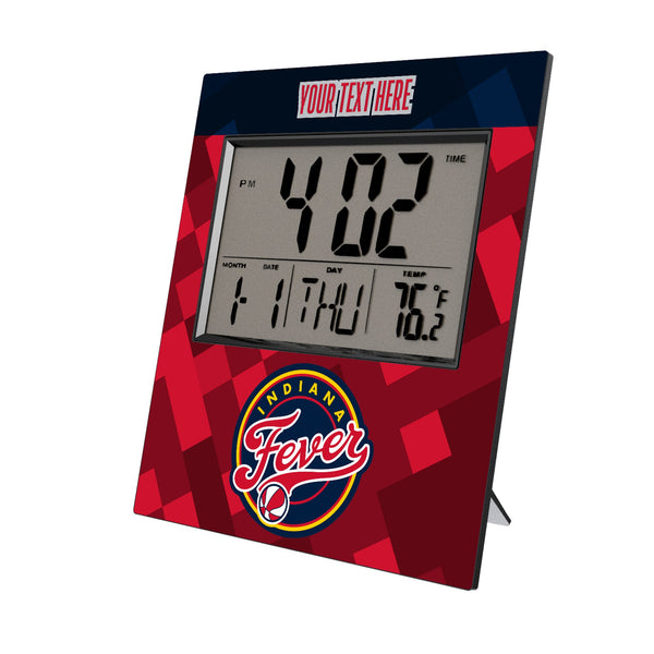 Indiana Fever Personalized Color Block Wall Clock