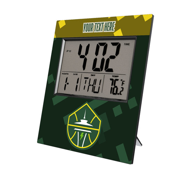 Seattle Storm Personalized Color Block Wall Clock