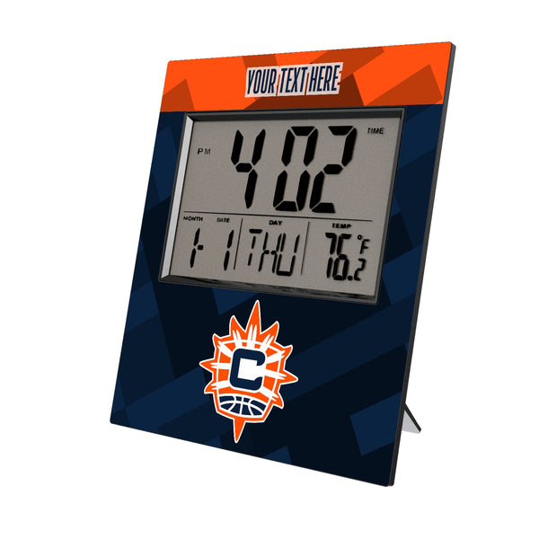 Connecticut Sun Personalized Color Block Wall Clock