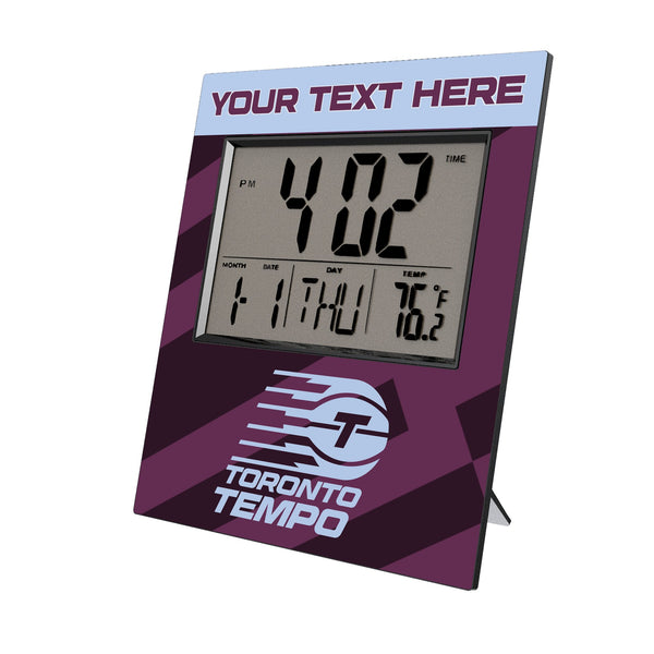 Toronto Tempo Personalized Color Block Wall Clock