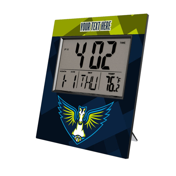 Dallas Wings Personalized Color Block Wall Clock