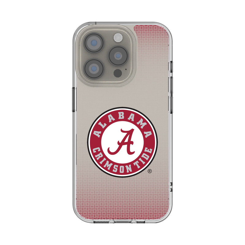 University of Alabama Crimson Tide Linen iPhone Clear Phone Case for Apple iPhone