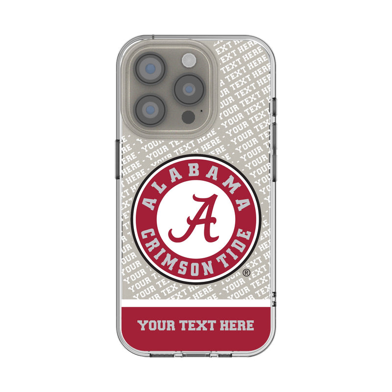 University of Alabama Crimson Tide Personalized EndZone Plus iPhone Clear Phone Case for Apple iPhone