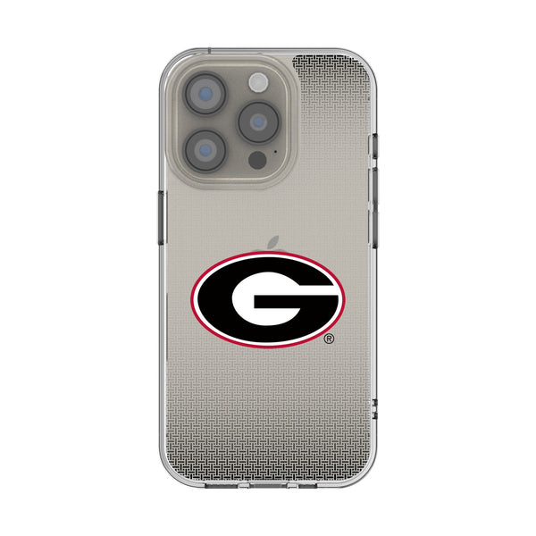 University of Georgia Bulldogs Linen iPhone Clear Phone Case for Apple iPhone