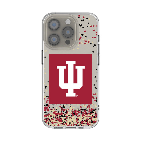 Indiana University Hoosiers Confetti iPhone Clear Phone Case for Apple iPhone