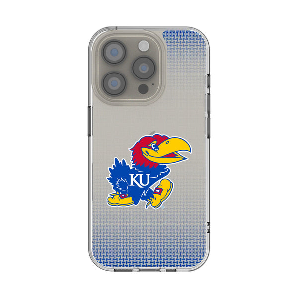 University of Kansas Jayhawks Linen iPhone Clear Phone Case for Apple iPhone