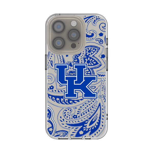 University of Kentucky Wildcats Paisley iPhone Clear Phone Case for Apple iPhone