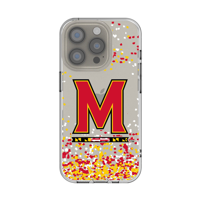 University of Maryland Terrapins Confetti iPhone Clear Phone Case for Apple iPhone
