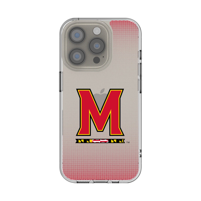 University of Maryland Terrapins Linen iPhone Clear Phone Case for Apple iPhone