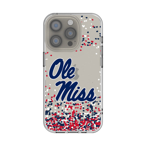 University of Mississippi Rebels Confetti iPhone Clear Phone Case for Apple iPhone