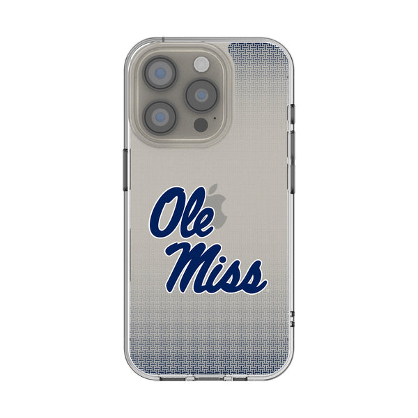 University of Mississippi Rebels Linen iPhone Clear Phone Case for Apple iPhone