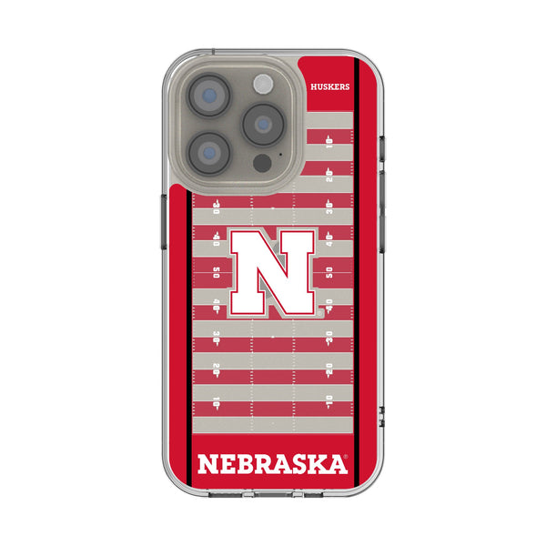 University of Nebraska Huskers Block N Field iPhone Clear Phone Case for Apple iPhone