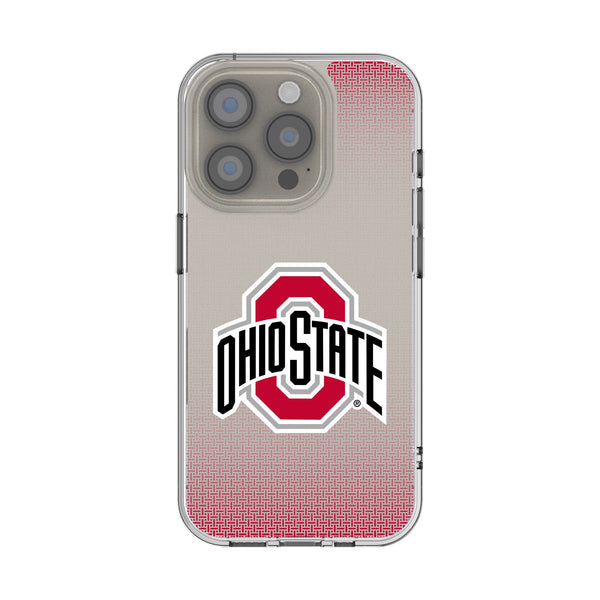 Ohio State University Buckeyes Linen iPhone Clear Phone Case for Apple iPhone