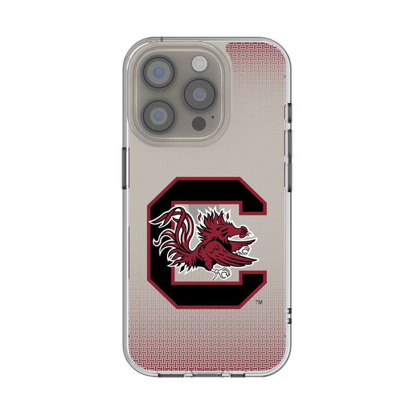 University of South Carolina Gamecocks Linen iPhone Clear Phone Case for Apple iPhone