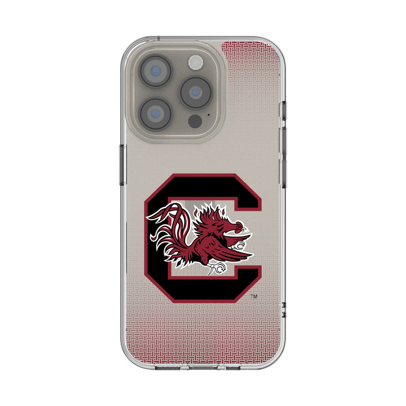 University of South Carolina Gamecocks Linen iPhone Clear Phone Case for Apple iPhone