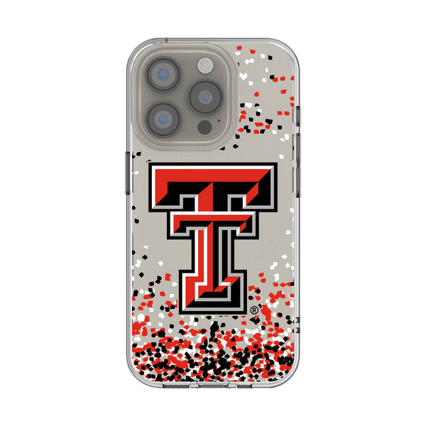 Texas Tech Red Raiders Confetti iPhone Clear Phone Case for Apple iPhone