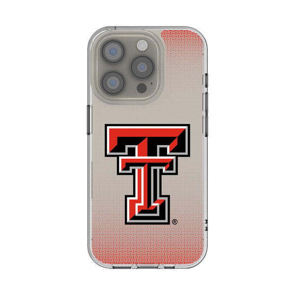 Texas Tech Red Raiders Linen iPhone Clear Phone Case for Apple iPhone