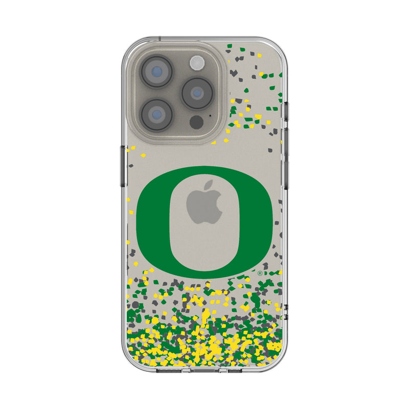 University of Oregon Ducks Confetti iPhone Clear Phone Case for Apple iPhone