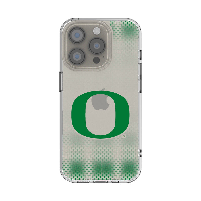 University of Oregon Ducks Linen iPhone Clear Phone Case for Apple iPhone