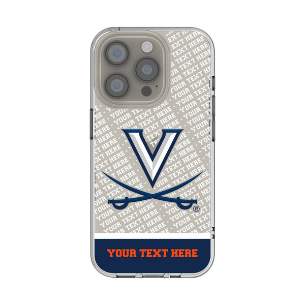 University of Virginia Cavaliers Personalized EndZone Plus iPhone Clear Phone Case for Apple iPhone