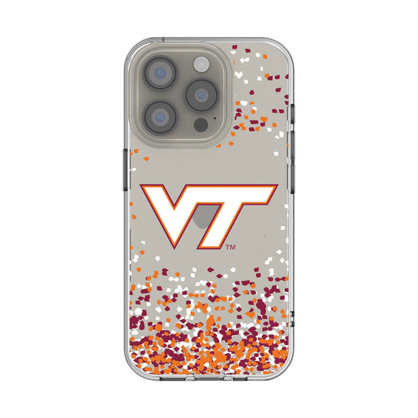 Virginia Tech Hokies Confetti iPhone Clear Phone Case for Apple iPhone
