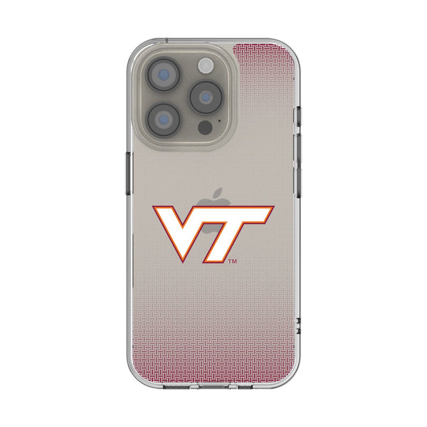 Virginia Tech Hokies Linen iPhone Clear Phone Case for Apple iPhone