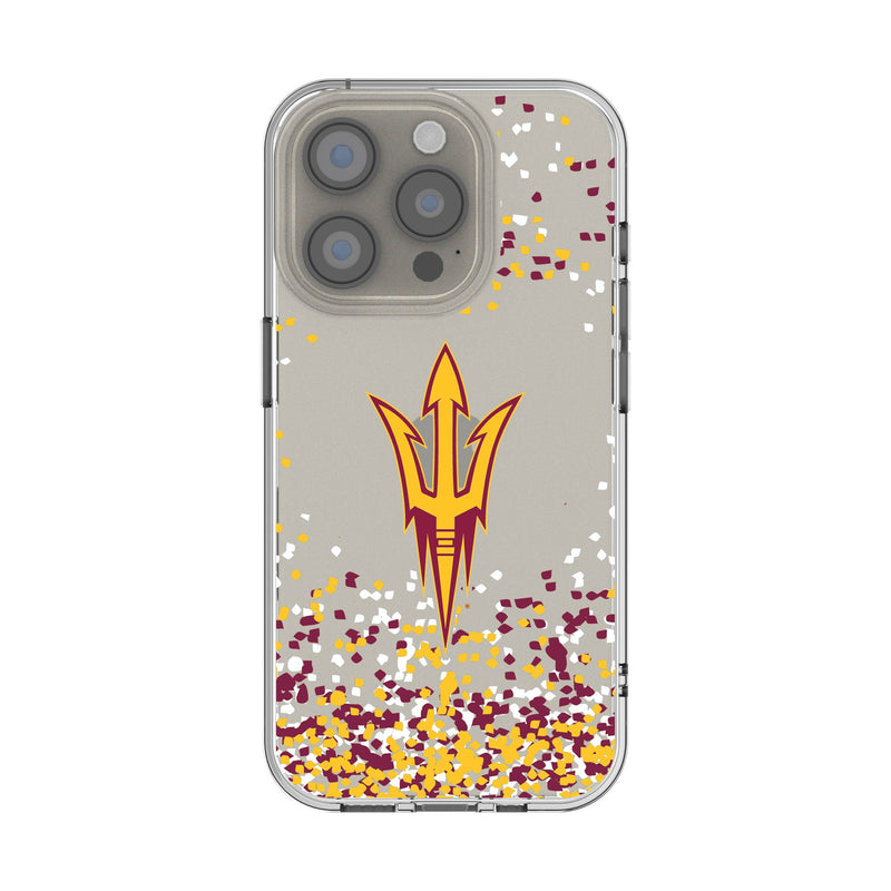 Arizona State University Sun Devils Confetti iPhone Clear Phone Case for Apple iPhone