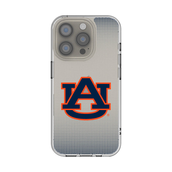 University of Auburn Tigers Linen iPhone Clear Phone Case for Apple iPhone