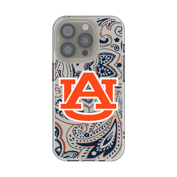University of Auburn Tigers Paisley iPhone Clear Phone Case for Apple iPhone
