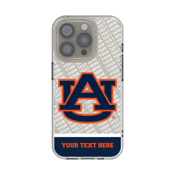 University of Auburn Tigers Personalized EndZone Plus iPhone Clear Phone Case for Apple iPhone